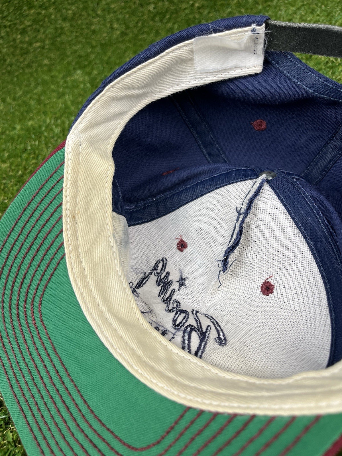 vintage Boeing Script Logo Adjustable Leather Str… - image 10