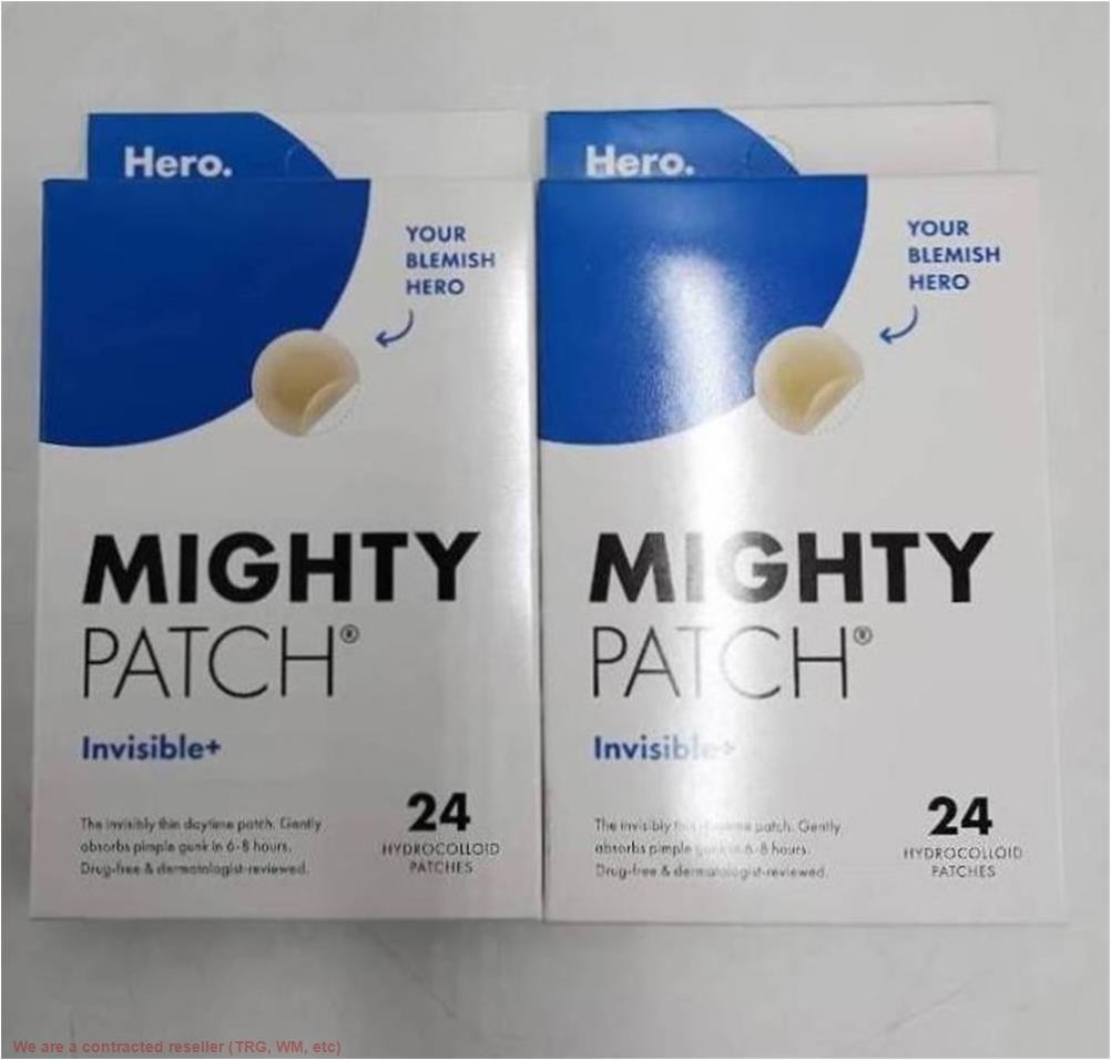 2 PACK ! Hero Cosmetics Mighty Patch Invisible + Acne Patches - 24ct EXP 11/27
