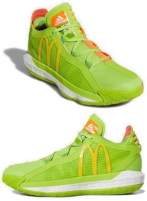 FX3334 adidas D lillard 6 Yellow Green Men Shoes Sneakers