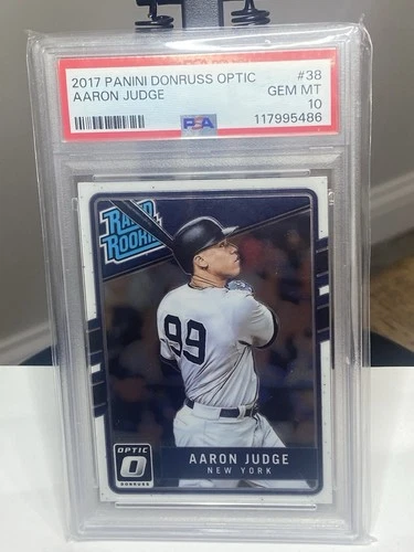 2017 Aaron Judge💎Donruss Optic Rated Rookie RC #38 Yankees PSA 10 MVP! 🔥🏆🔥