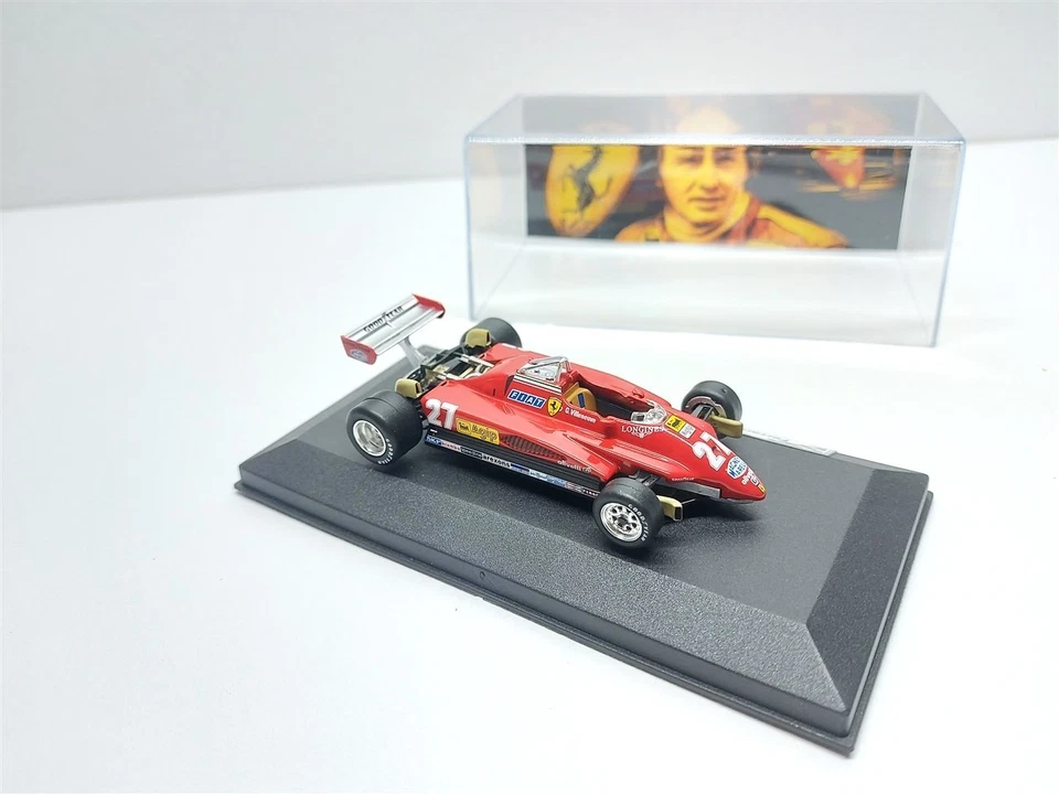 Ferrari 126 C2 F1 - 2° GP Imola 1982 #27 G. Villeneuve + Teca - 1/43 Artigianale - Immagine 4 di 4