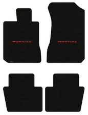 Lloyd Loop Front & Rear Mats for '09-10 G6 w/Red on Black Pontiac