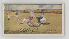 1912 No Company Sports & Pastimes Series 1 Tobacco Lacrosse #9 11bd