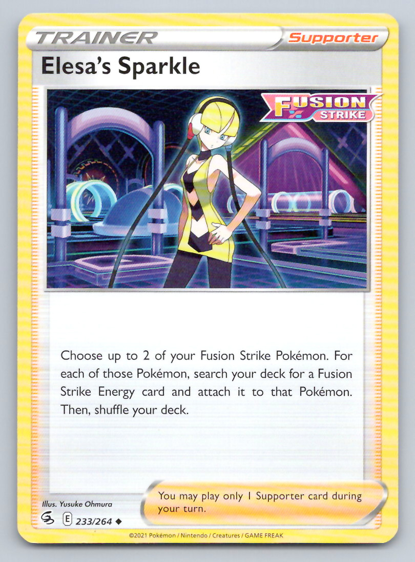 Pokemon Elesa's Sparkle SWSH08: Fusion Strike SWSH08 233/264 LP