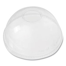 PET Lids Dome Lid Fits 12 oz to 24 oz Cold Cups Plastic Clear 1000/Carton