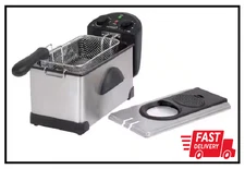 3.2 Qt. Stainless Steel Deep Fryer with Fry Basket
