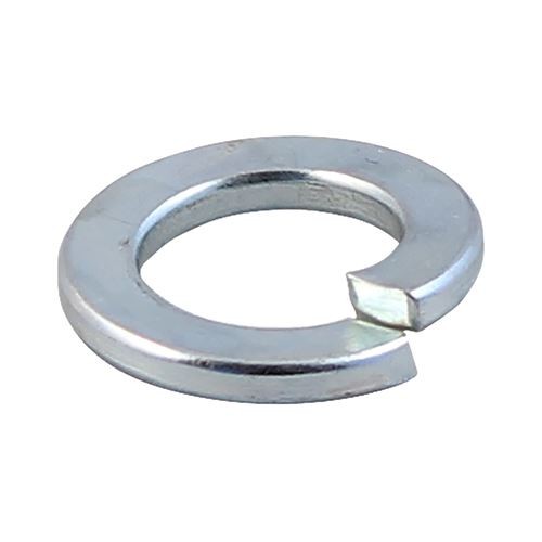 TIMCO SQ Spring Washer DIN 7980 -BZP M10 Silver Pack 10