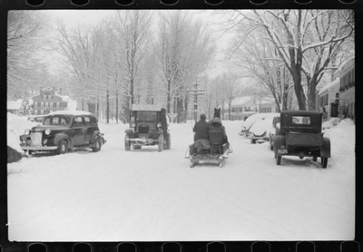 #ad #ad Photo:Woodstock Vermont G.W. Clarke Butter Seller Snow Scene 1939 or 1940 $13.49