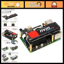 PCIe to M.2 HAT Key-M NVMe SSD Adapter Board for Raspberry Pi 5 - Supports 2230/
