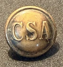 Antique Confederate Coat Button C.S.A Confederate States Of America Conn.