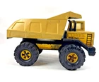 Vintage TONKA Yellow Pressed Steel Dump Truck Large Metal Toy Rustic FREE SHIP