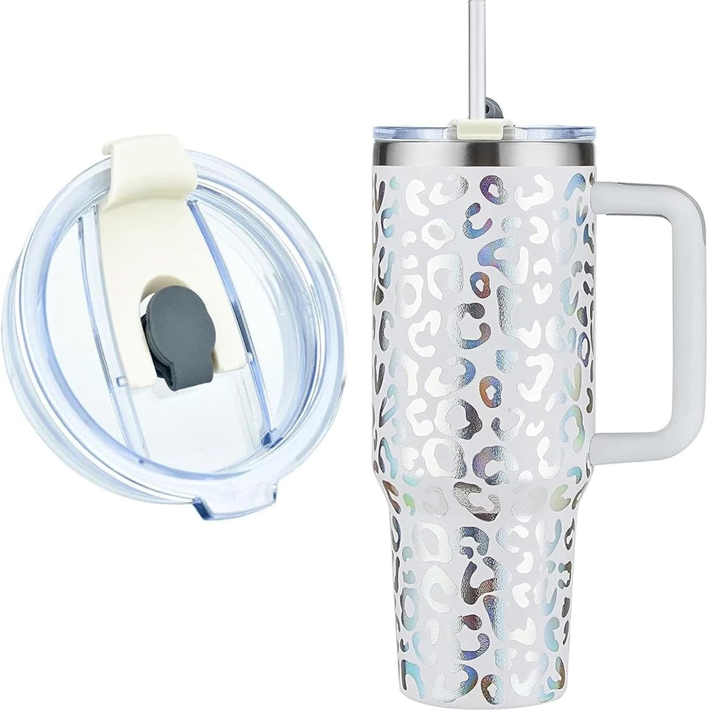 Tumbler Lid Compatible for 40oz Stanley Cup, Dustproof Spill Proof Splash ...