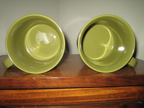 Green Checked 16 oz. mug. Set/2 - Picture 5 of 8