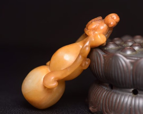 Very Nice Chinese statues pendants Antique carved Rare Yellow Hetian jade""429 - Picture 2 of 9