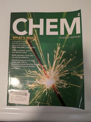 Chem2: Chemistry In Your World Student Edition