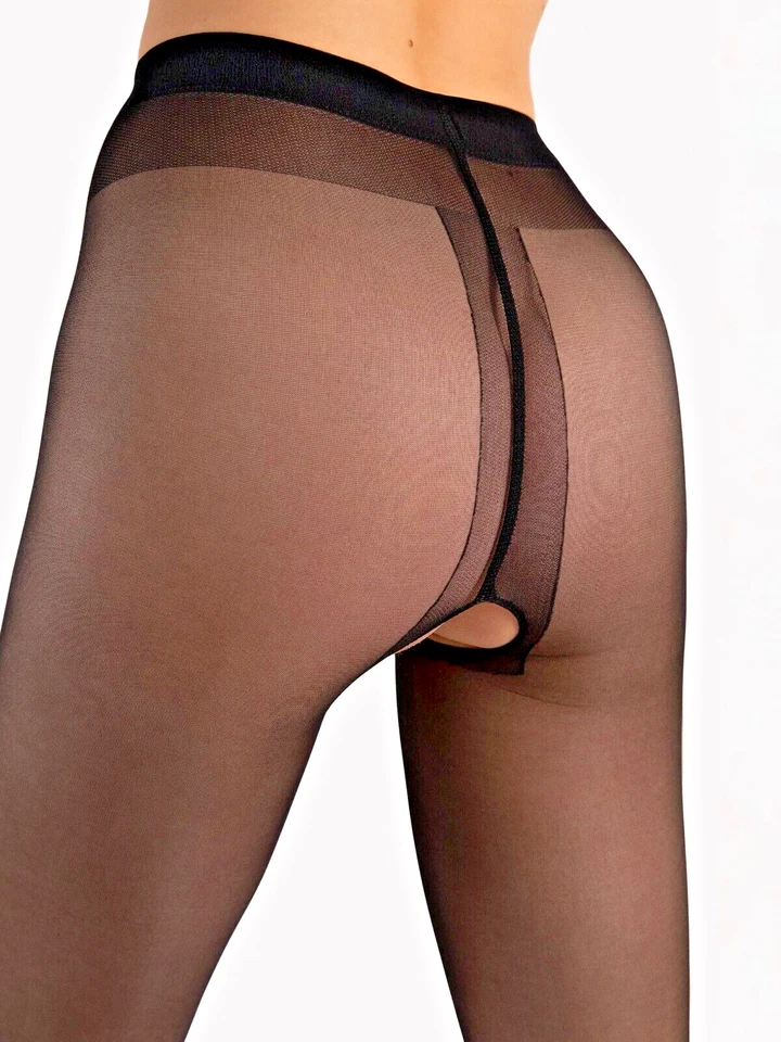 Fiore Ouvvert 20DEN Strumpfhose S-XXL Schritt offen Nylons Damen Feinstrumpfhose - Bild 2 von 4