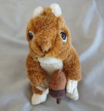 Plush Wild Republic Squirrel With Acorn 6" From 2012 NO SOUND