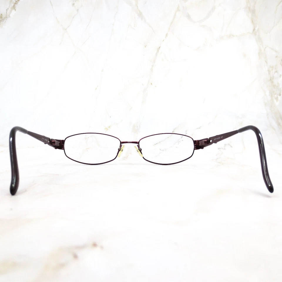 Женская оправа для очков Bulova Tacoma бордовая прямоугольная с полным ободком 52-17-135 - Изображение 4 из 4