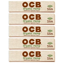 OCB Organic King Size Slim Rolling Papers (5 Booklets)
