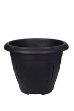 Image of Venetian Round Plant Pots 24 33 43 58cm Terracotta Black Green Plastic Planters