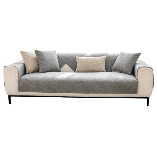 2023 Neu Leinen Modern Sofabezüge Einfach Sofaschoner Couchbezug Mat komfortabel - Bild 5 von 17
