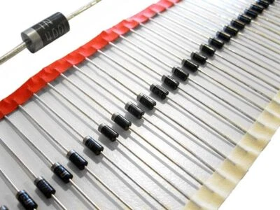 HZL-TECH Gleichrichter Dioden 1N4001 50V 1A DO-41 THT Silizium Universaldiode LED an AC