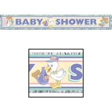 Cuddle-Time Baby Shower Metalic Banner 60" x 8"
