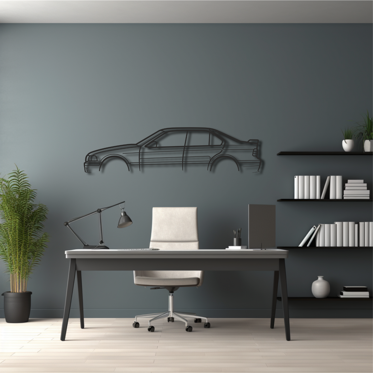 Décoration Murale BMW E36 - Silhouette Métal 70cm, Modèle Cabrio/coupe/M3/touring