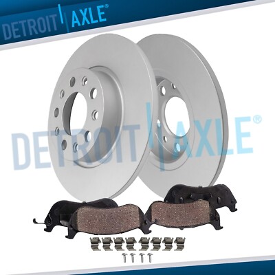 Rear Disc Brake Rotors and Ceramic Brake Pads Kit for Jeep Renegade Fiat 500X