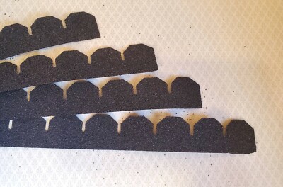 Dollhouse Asphalt Shingles Black Hexagon 1:12 Scale #4001H 144-157 Sq Inches