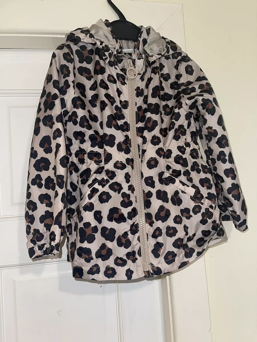 Leopard print shop raincoat