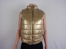 I.d.f. Front Zip Puffer Jacket Size: 33" Bust Gold