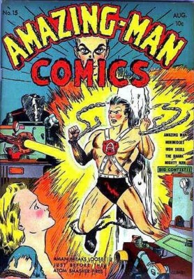 AMAZING-MAN COMICS FULL 22 ISSUE RUN VINTAGE GOLDEN AGE CENTUAR BOOKS ON DVD ROM
