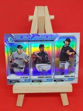 2021 Bowman Chrome BLEDAY CABRERA & EVELD Talent Pipeline Marlins #TP-MIA