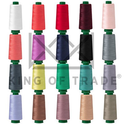 1 oder 4 Kone Rolle Nähgarn Garn Overlockgarn 2700m 40S/2 100% Polyester