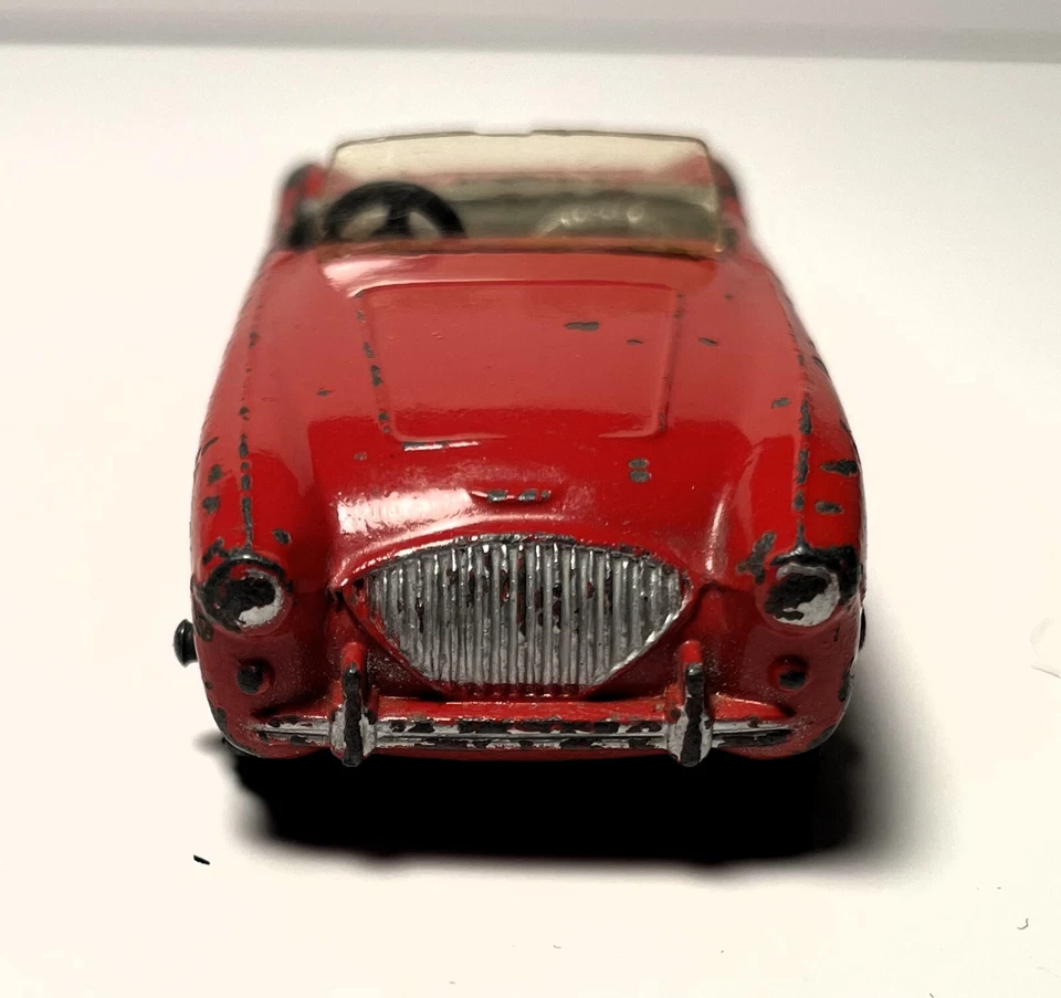 RARE DINKY TOYS #103 - FLAME RED - AUSTIN HEALEY 100 - 1957-60 - FAIR CONDITION - Image 2 of 4