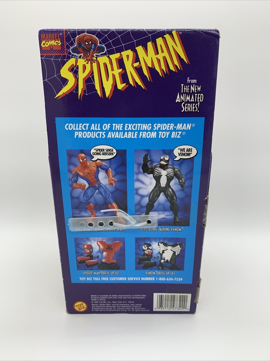 1994 Toy Biz Spider-Man Animated Series Poseable Super Hero 1994 Toy Biz Spider-Man Animated Series Poseable Super Hero
