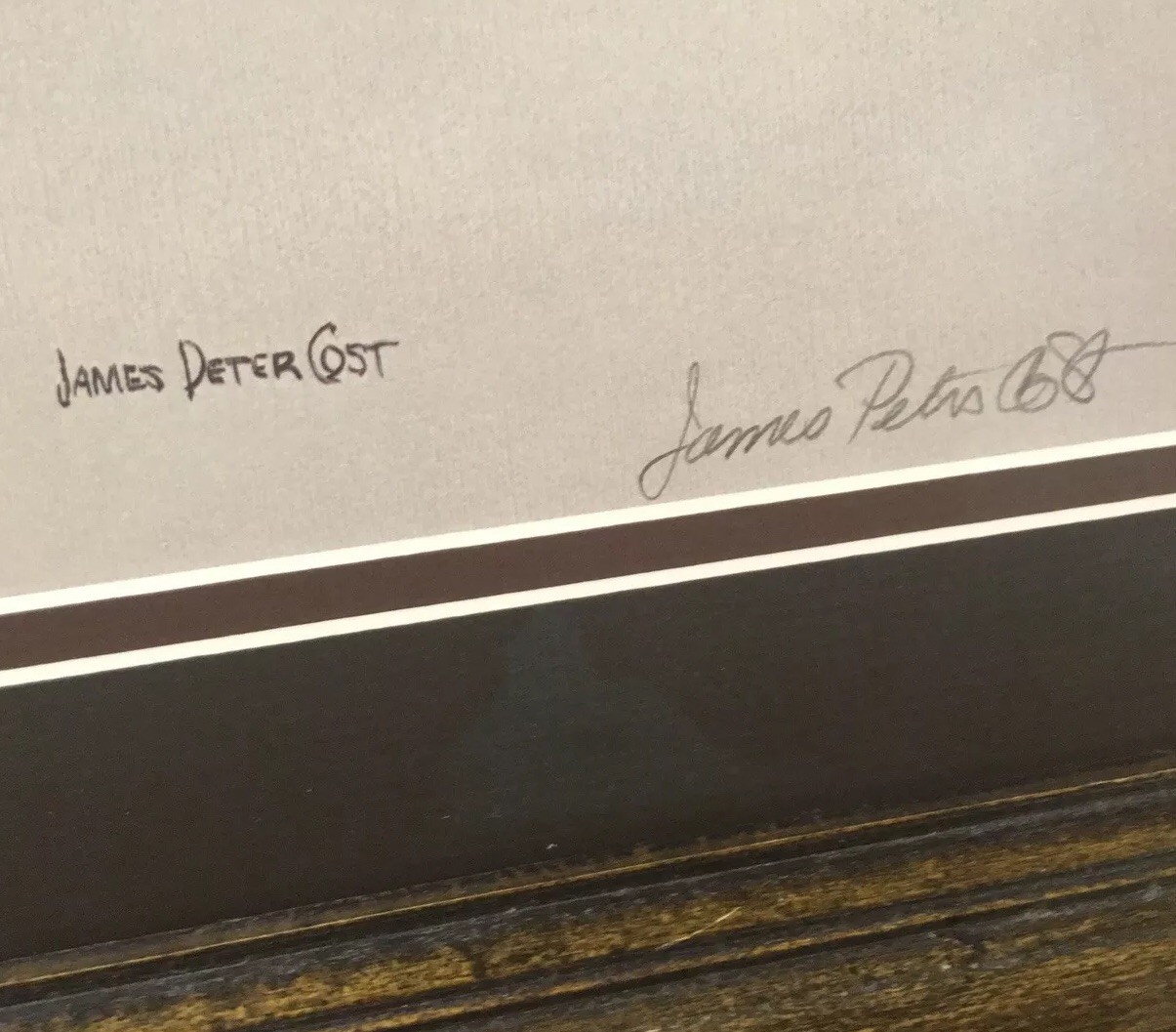 Vintage RARE James Peter Cost Pencil Signed Limited Ed Print 58/350