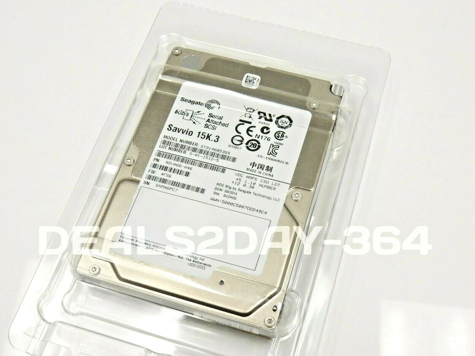ST9146853SS SEAGATE Savvio 15K3 146GB 2.5'' SAS 9SV066 Hard sever HP Dell - Image 2 of 4
