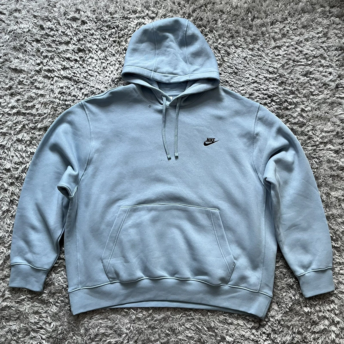 Nike Phoenix Fleece Women s Oversized Pullover Hoodie Pale Blue Size XXL RRP 70
