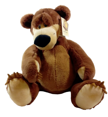 PELUCHE ORSO GRANDE SEDUTO H 40 CM PLUSH COMPANY TIPO MASHA ORSO
