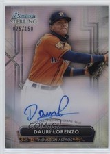 2022 Bowman Sterling Prospect Refractor 25/150 Dauri Lorenzo #PA-DL Auto nd3