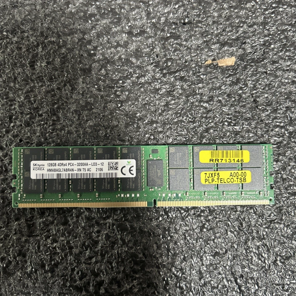 Memoria RAM de servidor Hynix 128 GB DDR4 3200 MHz PC4-25600 LRDIMM (HMABAGL7ABR4N-XN) Foto 1 de 4