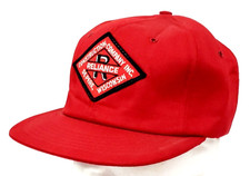 Reliance Construction Hat De Pere WI Vintage Red Full Foam/Insulated Trucker Cap