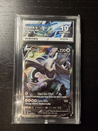 Lugia V Alternate Art 186/195 Pokemon Silver Tempest ACE 10