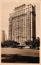 Brazil Rio de Janeiro Edificio da Noite Vintage RPPC  B278