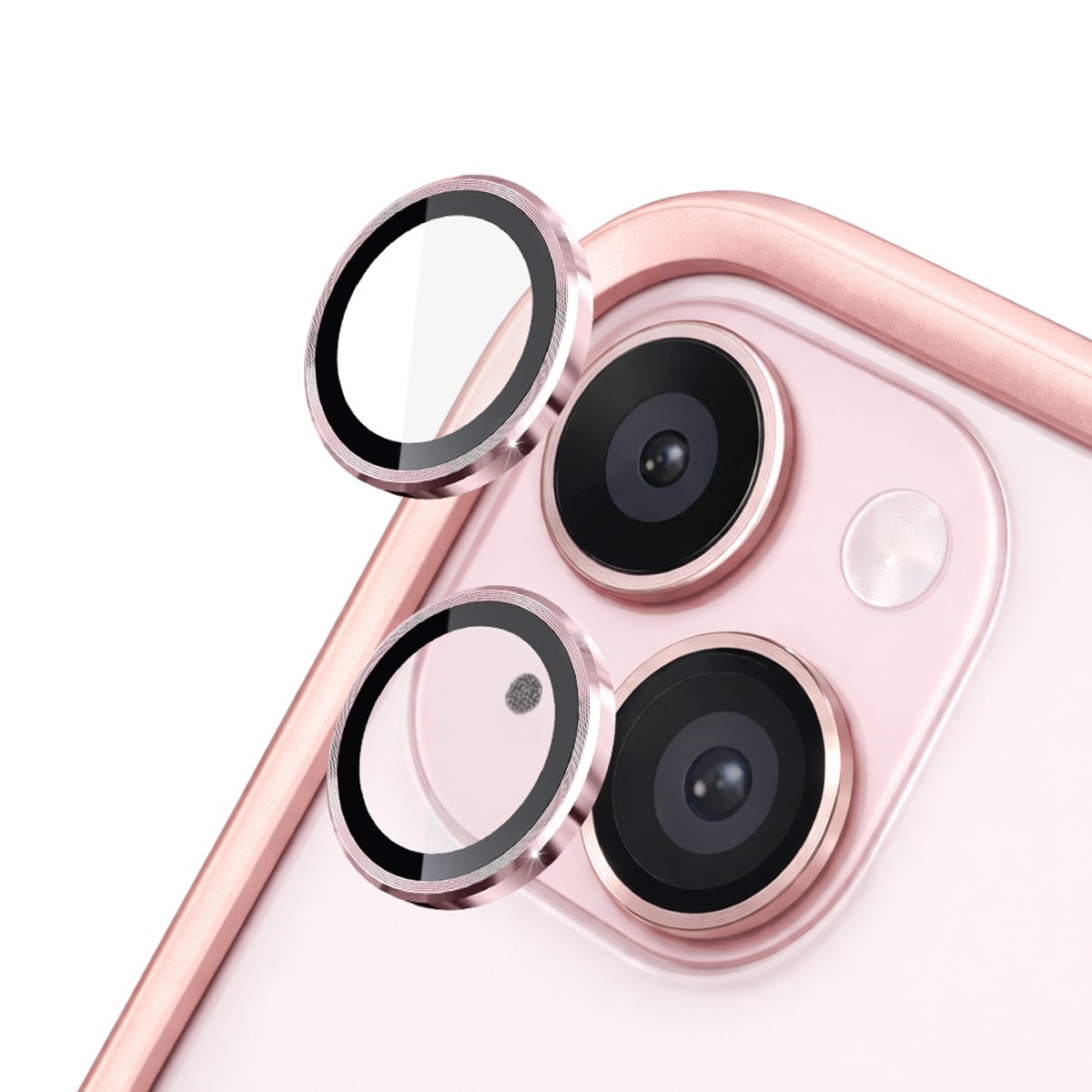 Film Appareil Photo iPhone 15 Protège Objectif Rhinoshield Rose