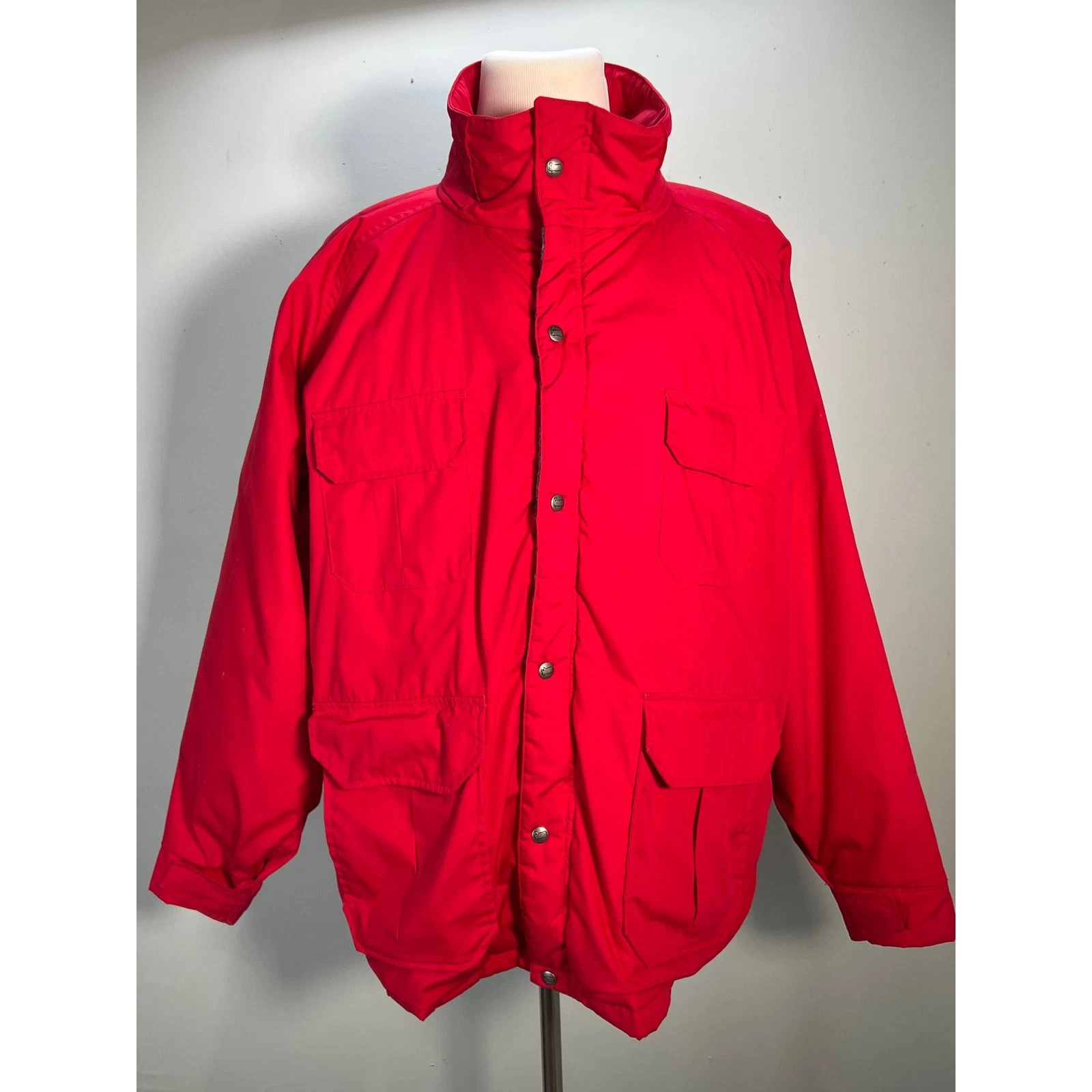 Vtg Woolrich Coat Mens X Large Red Mountaineering Parka Thinsulate Jacket 80s