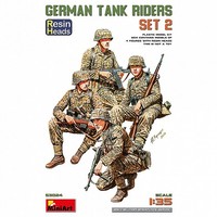 MiniArt - German Tank Riders (Set 2) - Resin Heads - 1:35 - 4 Figuren