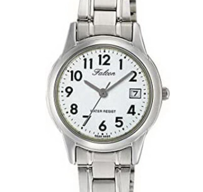 Citizen Q & Q H010-204 Watch Analog Solar Waterproof Date Day Metal Band
